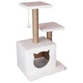 Casă pentru pisici, Paws & Whiskers, Lotti, MATERIAL TEXTIL WELSOFT, Alb