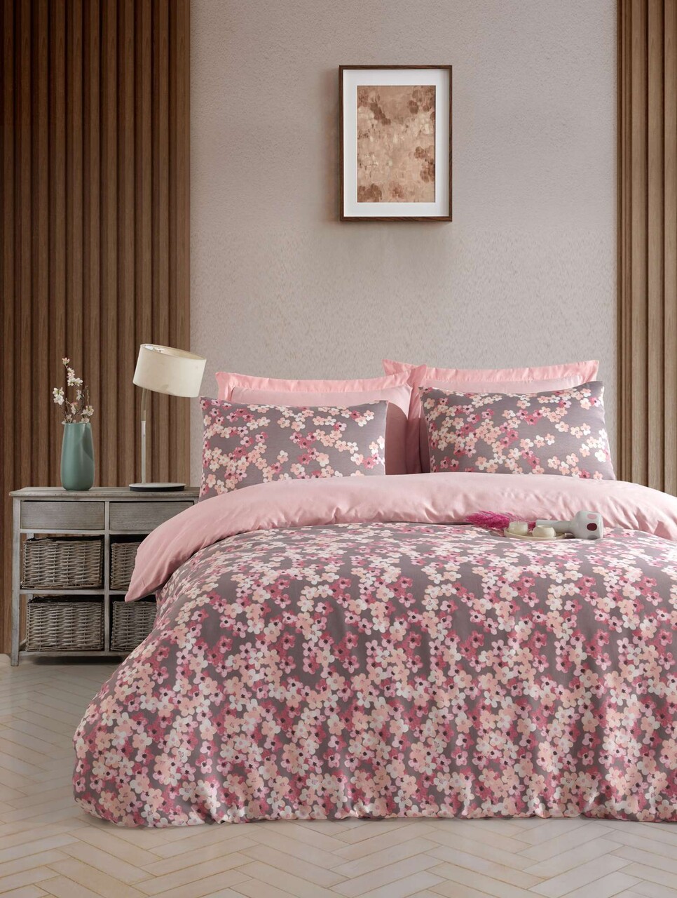 Lenjerie de pat pentru o persoana Single XXL (DE) L'essentiel Maison Piti Yaprak Bumbac;Poliester Mov