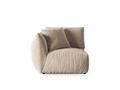 Modul stanga pentru canapea, 1 loc, Chris-184, Micadoni Home, 110x100x80 cm, catifea, ecru