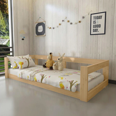 Patut pentru copii baby nest, dekzy, plus 103, 196x96x55 cm, stejar