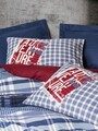 Lenjerie de pat dubla, Roger - Dark Blue, Cotton Box, Bumbac Ranforce