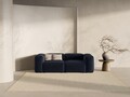 Canapea 2 locuri, Bergamo, Cosmopolitan Design, 224x108x70 cm, tesatura structurata, albastru navy
