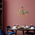 Decoratiune de perete, Haiyang, Metal, Dimensiune: 70 x 70 x 5 cm, Verde