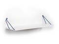 Raft de perete Rafevi Altai, 60 x 18 x 12.5 cm, PAL/metal, alb/albastru