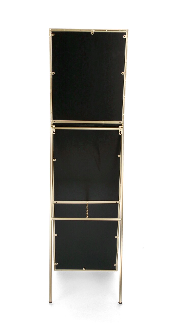 Oglinda de podea Universe, Bizzotto, 40 x 150 cm, otel/MDF/sticla, auriu