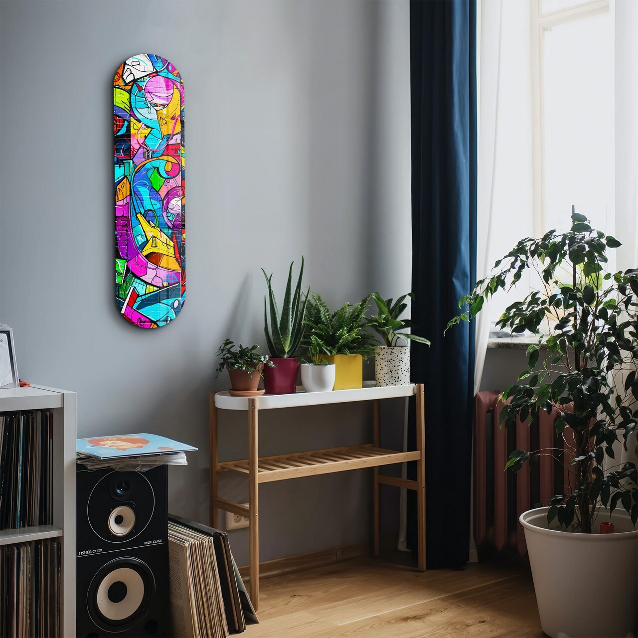 Tablou decorativ, Graffiti Abstract, Dimensiune: 20 x 80 cm, Multicolor - view 4