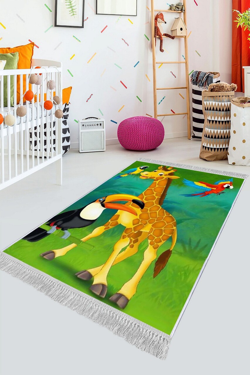 Covor de hol, ELS536, 100x150 cm, Catifea, Multicolor