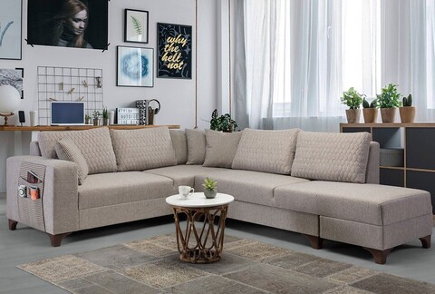 Coltar, Atelier del Sofa, 752EST1358, Frame: 70% HORNBEAM/30% MELAMINE COATED CHIPBOARD, Maro deschis