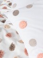 Set cuvertura pique dubla, Alvin - Salmon, Cotton Box, Poliester
