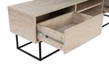Comoda TV, Kalune Design, Escape 180 -Black, Travertin, Travertin / Negru