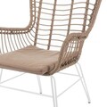 Scaun pentru gradina Ariki v2, 63 x 67 x 97 cm, otel/ratan sintetic