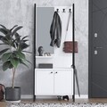 Cuier de perete, Elegance, Lole, Alb/Negru