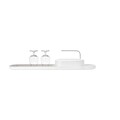 Set organizator chiuveta cu suport de uscare vase, Brabantia, SinkStyle Mineral, 75x13x15 cm, plastic/inox, alb