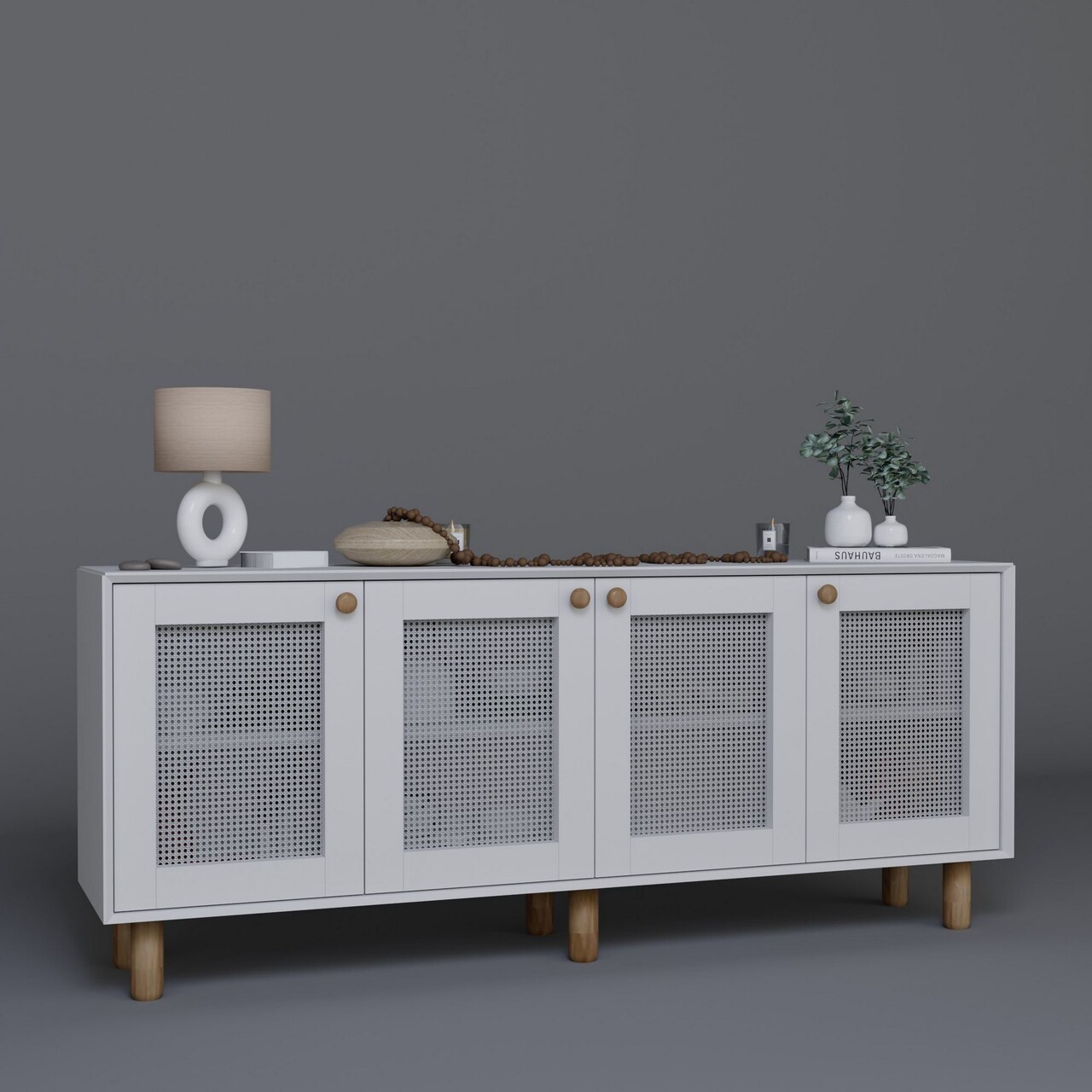 Consola, Miwood, Bohemian 1600-134, Alb - 3 | YEO