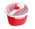 Recipient preparare orez in cuptorul cu microunde, Snips Rice&Grain Cooker, 2.7 L, polipropilena, rosu
