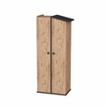 Dulap pentru haine, Arnetti, Valerin, 72x179 cm, PAL, Pin Atlantic / Antracit