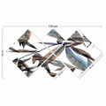 Set 4 tablouri decorative, 4MDF713354215, MDF, Imprimat UV, Multicolor