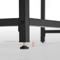 Birou, Vasagle, Sim Desk, 140x60x75 cm, PAL/otel, maro