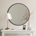 Oglinda decorativa, Neostill, Dekoratif Yuvarlak Ayna Siyah A711, 60x60x2.2 cm, Negru