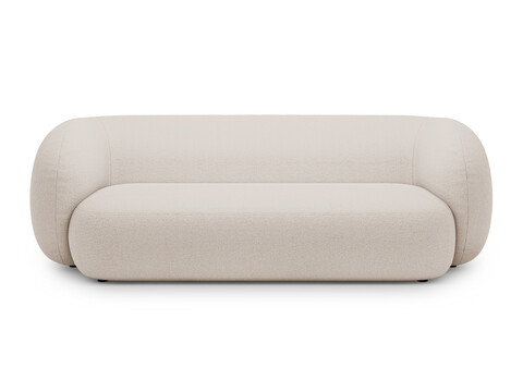 Canapea modulara 3 locuri, Kate, Micadoni, 213x99x76 cm, tesatura boucle, bej