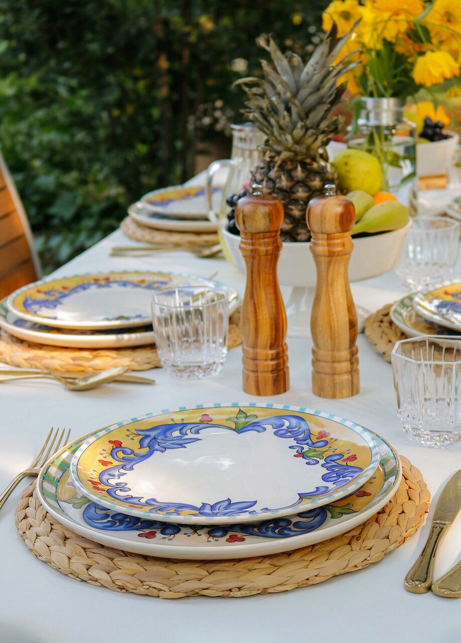 Set platouri servire, Mia, 280TMA1604, 26 cm, 6 piese, Multicolor