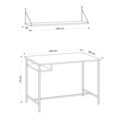Birou, Elegance, Lou, Stejar safir / negru