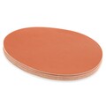 Set 4 suporturi pahare, Ruca, 12 x 11 cm, piele ecologica, maro