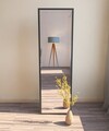 Oglinda decorativa, Siam, Tessa, 50x160x2.2 cm, MDF , Negru