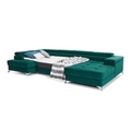 Coltar extensibil stanga 5 locuri ELTAP, Edr-107, Eduardo, 337x205x88 cm, lemn/poliester, roz