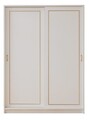 Dulap pentru haine, Rabi, Rb-093, 140x190x56 cm, Alb mat