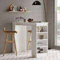 Masa de bar, Locelso, ST1, 120x101.8x51.6 cm, Alb