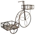 Suport pentru ghiveci, Kara Double, Creaciones Meng, 56x24x45 cm, fier forjat