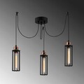 Lustra, Alby, 525NOR1465, Metal, Negru/Bronz