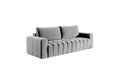 Canapea extensibila 3 locuri ELTAP, Laz06, Lazaro, 247x97x92 cm, lemn/poliester, gri deschis