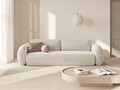 Canapea extensibila 3 locuri, Tonale, Cosmopolitan Design, 262x105x88 cm, tesatura chenille, bej deschis