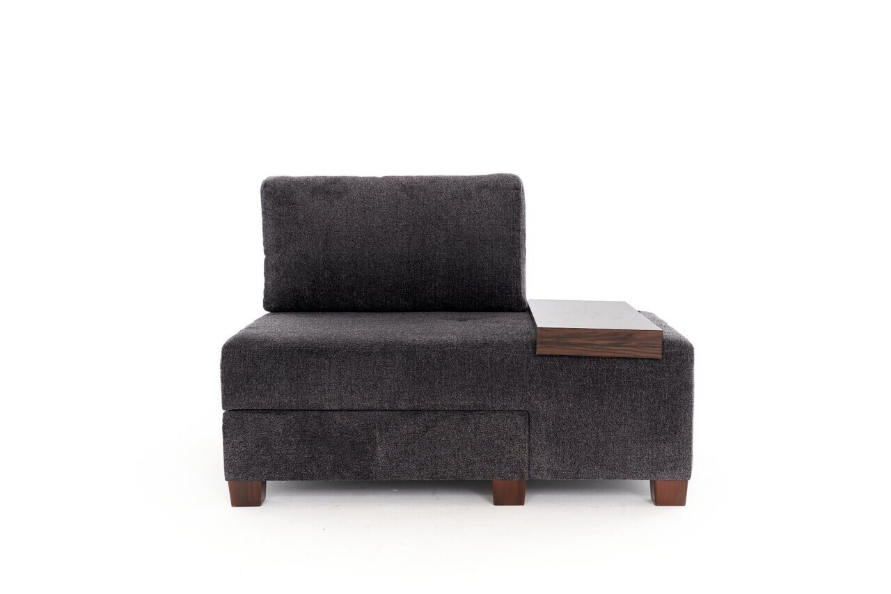 Fotoliu extensibil, Atelier del Sofa, 613LFS1171, Antracit — imaginea 4