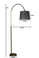 Lampadar, Luin, 534LUN3202, Metal, Negru