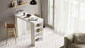 Masa de bar, Locelso, ST1, 120x101.8x51.6 cm, Alb