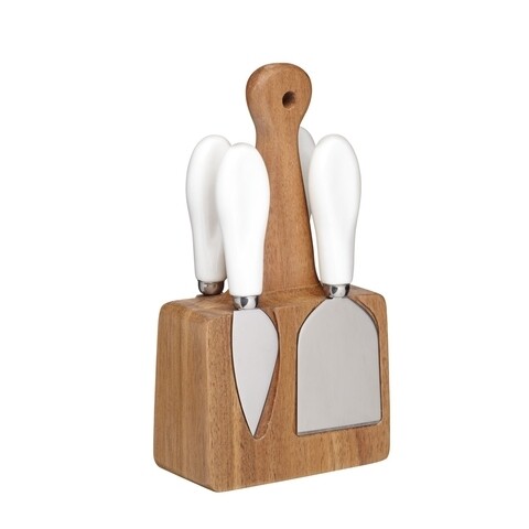 Set cutite branzeturi 5 piese, Kitchen Craft, inox/ceramica