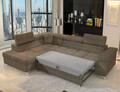 Coltar extensibil stanga 4 locuri ELTAP, ERI-30, Eridano, 275x202x88 cm, lemn/poliester, bej inchis