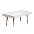Masuta de cafea, Mod Design, Cross, 80x48.8x45 cm, Alb
