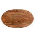 Masuta de cafea Ami, Homla, 122x71x44 cm, lemn/otel, natur/negru