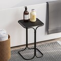 Masuta de cafea, Cerritos, Shb-001, 30x52x30 cm, Metal, Negru