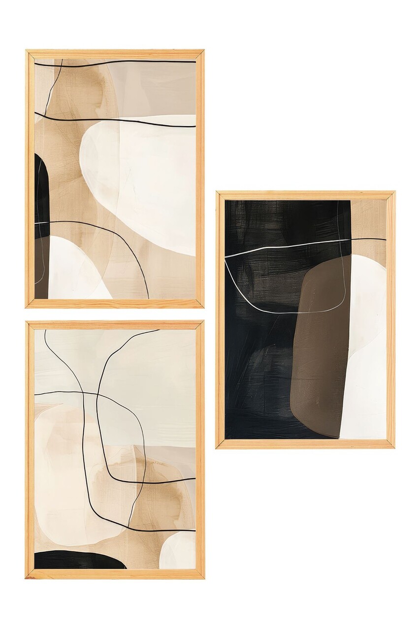 Set 3 tablouri decorative, Myk3014-1, Placă: 100% MDF , Multicolor - view 2