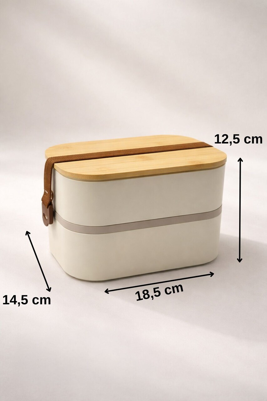 Cutie pentru pranz, Hermia, 721CBL1313, Inox, Dimensiuni: 14,5 x 18,5 x 12,5 cm / 1000 ml, Crem - view 6