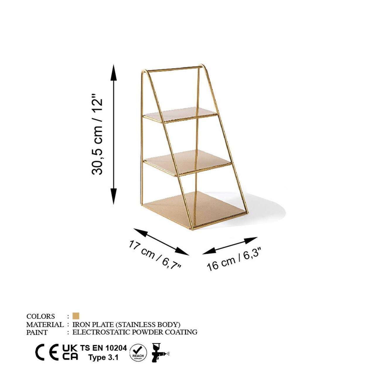 Decoratiune, Kalımnos-B, Metal, Auriu