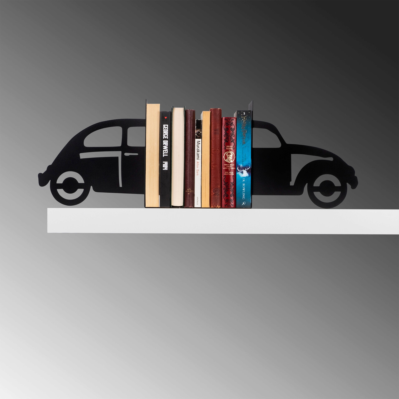 Opritor de carti, Kitap tutucu 19, 35x14x22 cm, Metal, Negru - 1 | YEO