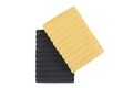 Set 2 prosoape de baie 406, Beverly Hills Polo Club, 70x140 cm, bumbac, galben/gri