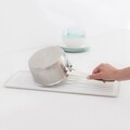 Scurgator vase cu suport tacamuri, Brabantia, SinkSide, 20x46.3x12.5 cm, aluminiu, gri deschis