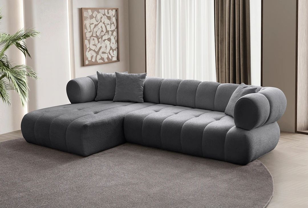 Coltar, Atelier del Sofa, 752EST1325, Frame: 70% HORNBEAM/30% MELAMINE COATED CHIPBOARD, Gri inchis